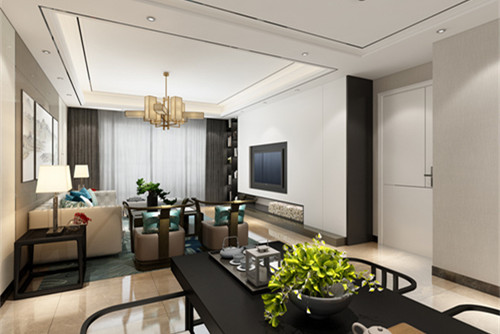 中山市樂陶居新中式風(fēng)格四居室裝修案例