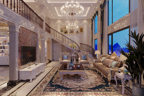 潮州市百合園歐式風格別墅裝修案例