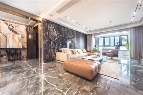 海口市和泓海棠府輕奢風(fēng)格四居室裝修案例