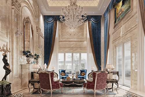 ?？谑胁擦治髟窔W式風格別墅裝修案例