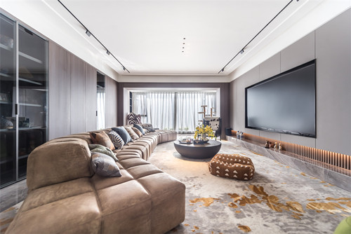 海口市安閣小區(qū)輕奢風(fēng)格四居室裝修案例