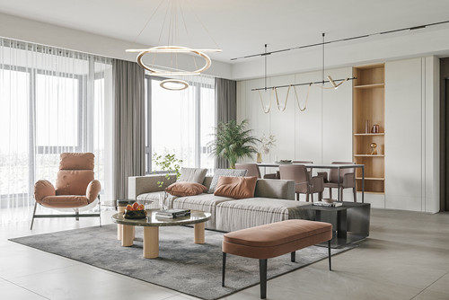 廣州市越秀&middot;大學城&middot;和樾府現代簡約風格三居室裝修案例