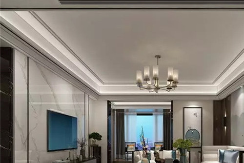 潮州市安盛花苑新中式風格三居室裝修案例